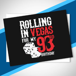 Las Vegas 93. Geburtstagsfeier - Rolling in Vegas Postkarte