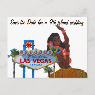 Las Vegas 9. Insel Hochzeit Einladung