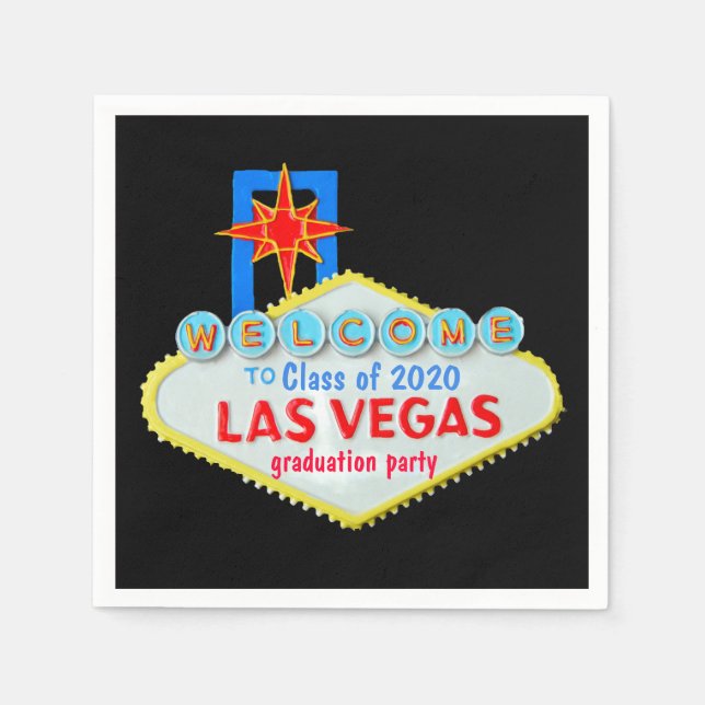 Las Vegas Abschluss Serviette (Vorderseite)