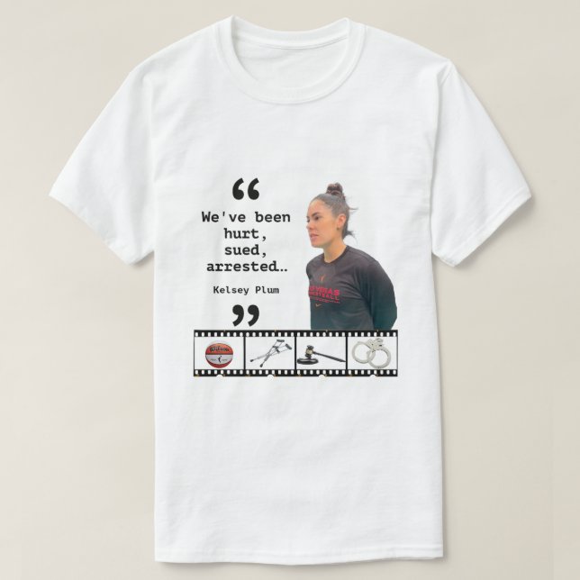 Las Vegas Aces’ Kelsey Plum 2023 Saisonwidrigkeit T-Shirt (Design vorne)