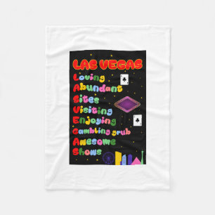 Las Vegas Akronym Blanket Fleecedecke