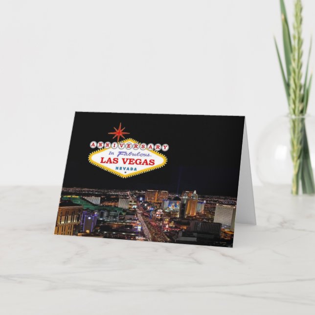 Las Vegas Anniversary Card Karte (Vorderseite)