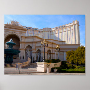 Las Vegas Aussicht auf Monte Carlo Poster