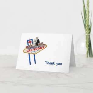 Las Vegas B&G Topper Thank you Cards Dankeskarte