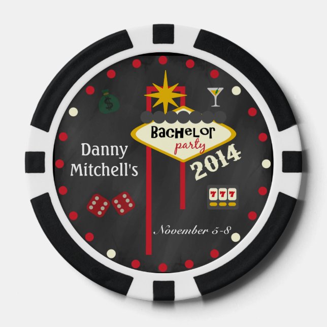 Las Vegas Bachelor Party 2014 Keepake Poker Chip (Vorderseite)