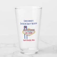 Las Vegas Bachelor Party Trip Gefallen Beer Pint