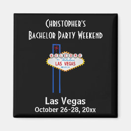 Las Vegas Bachelor Party Typ Wochenendausflug Magnet