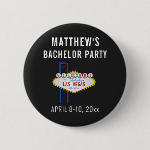 Las Vegas Bachelor Party Wedding Trip Gefallen Button