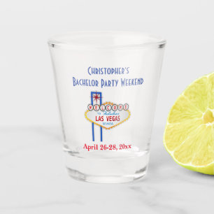 Las Vegas Bachelor Party Wochenende Ausflug Gefall Schnapsglas