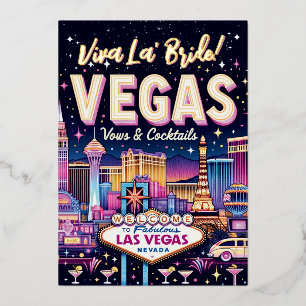 Las Vegas Bachelorette Bash Folieneinladung