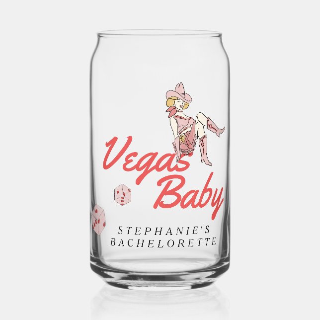 Las Vegas Bachelorette Dosenglas (Vorderseite)