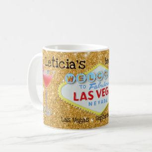 Las Vegas Bachelorette Goldfunkel Tasse