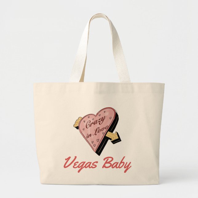 Las Vegas Bachelorette Jumbo Stoffbeutel (Vorne)