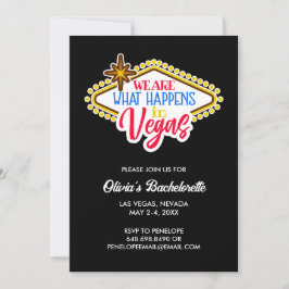 Las Vegas Bachelorette Wochenende Custom Einladung