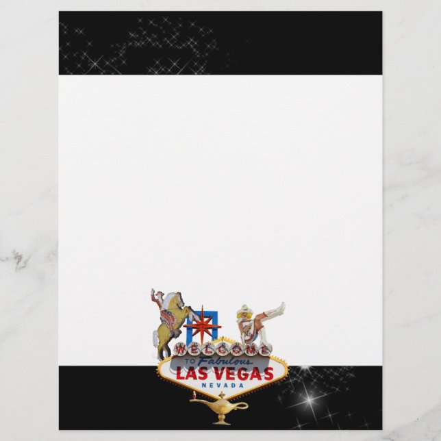 Las Vegas Begrüßungszeichen auf Starry Background (Vorderseite)
