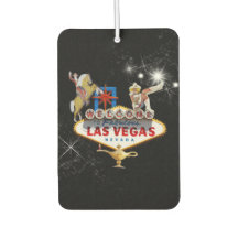 Las Vegas Begrüßungszeichen auf Starry Background