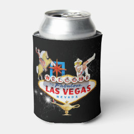Las Vegas Begrüßungszeichen auf Starry Background Dosenkühler