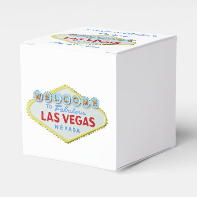 Las Vegas Begrüßungszeichen Geschenkschachtel (Vorderseite)