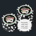 Las Vegas Begrüßungszeichen Pokerchips<br><div class="desc">* Das fabelhafte Willkommenszeichen mit Spielkarten - ein echtes Gamblers Delight ! * Nett als Begrüßungsgeschenk, Hochzeitsgeschenke oder personalisiertes Hochzeitsgeschenk von Las Vegas für Ihre Hochzeitsfeier Crew. * Poker-Chips haben neun Farboptionen. * Wählen Sie den Stil, die Farbe und die Größe des Schriftartes aus, um ihn auf der Rückseite zu...</div>