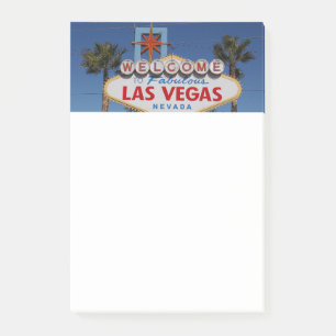 Las Vegas Begrüßungszeichen Post-it Klebezettel
