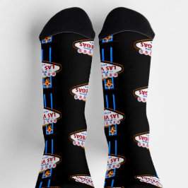 Las Vegas Begrüßungszeichen Socken