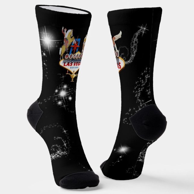 Las Vegas Begrüßungszeichen Socken (Gewinkelt)