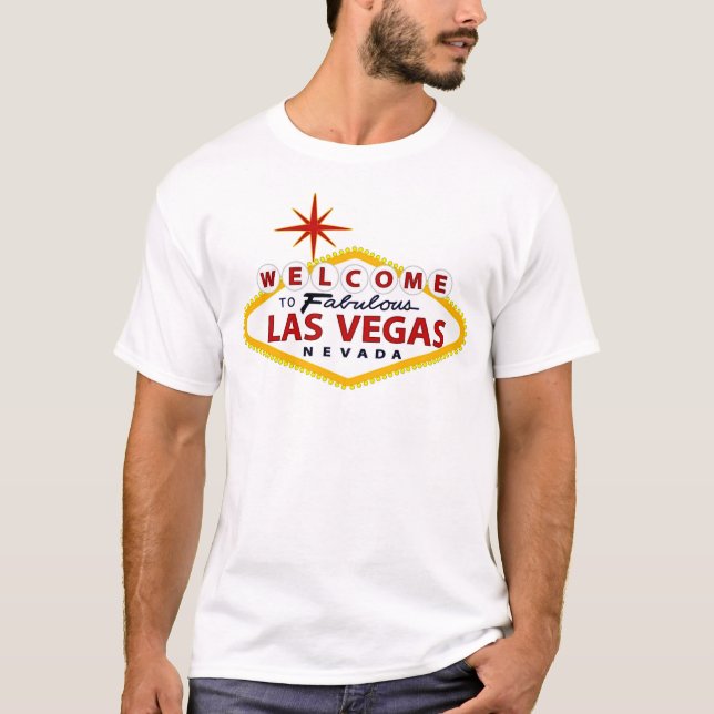 Las Vegas Begrüßungszeichen T-Shirt (Vorderseite)