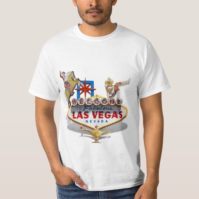 Las Vegas Begrüßungszeichen T-Shirt (Vorderseite)