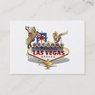 Las Vegas Begrüßungszeichen Visitenkarte