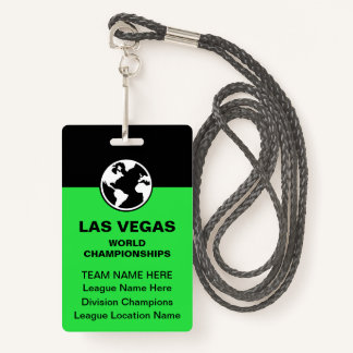 Las Vegas Billiards Championship Bulk Team Badges Ausweis