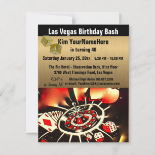 Las Vegas Birthday Bash Einladung