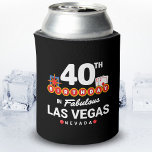 Las Vegas Birthday Party - 40th Birthday In Vegas Dosenkühler<br><div class="desc">40th birthday in Vegas? This Welcome to Las Vegas sign style design is the perfekt way for a 40 year old to celebrate with a birthday party in Vegas! Great for a girls' trip or birthday squad coming to Vegas for a weekend getaway or vacation. Feature "40th Birthday in Fabulous...</div>