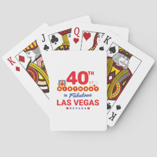 Las Vegas Birthday Party - 40th Birthday In Vegas Spielkarten