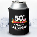 Las Vegas Birthday Party - 50th Birthday In Vegas Dosenkühler<br><div class="desc">50th birthday in Vegas? This Welcome to Las Vegas sign style design is the perfekt way for a 50 year old to celebrate with a birthday party in Vegas! Great for a girls' trip or birthday squad coming to Vegas for a weekend getaway or vacation. Feature "50th Birthday in Fabulous...</div>