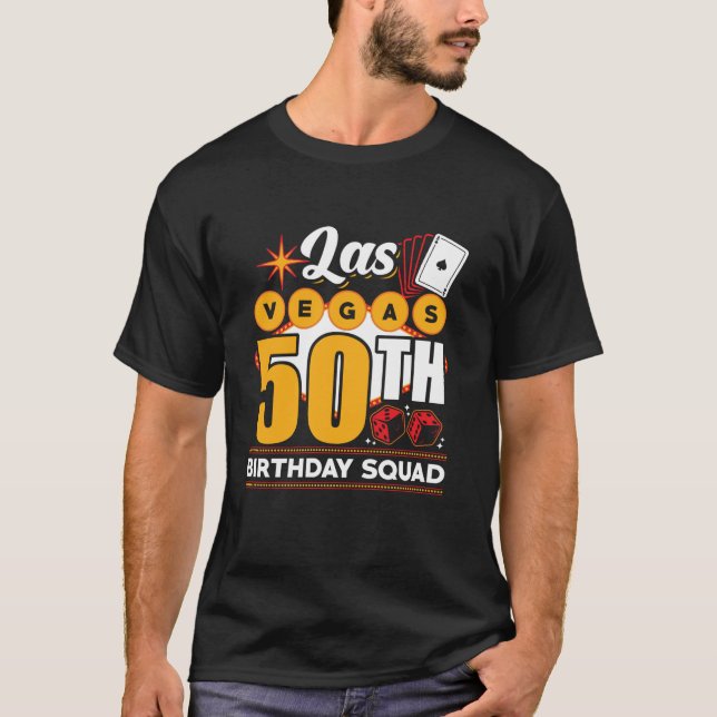 Las Vegas Birthday Party Group Las Vegas 50. Gebur T-Shirt (Vorderseite)