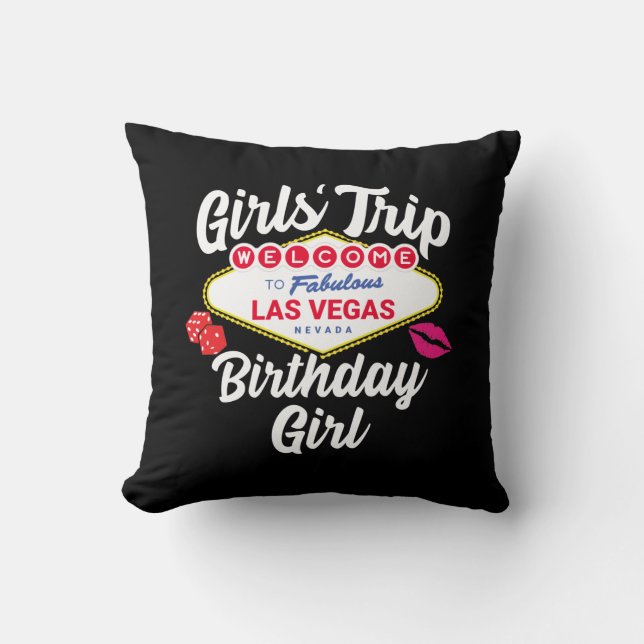Las Vegas Birthday - Vegas Girls Trip zum Geburtst Kissen (Vorderseite)