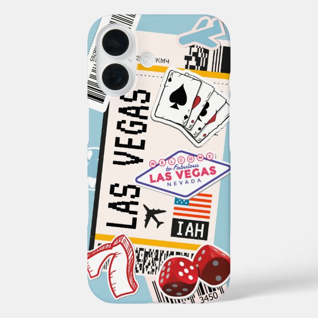 Las Vegas Boarding Pass Case-Mate iPhone Hülle (Rückseite)