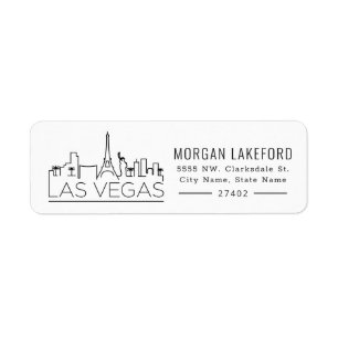 Las Vegas Bold Stylized Skyline