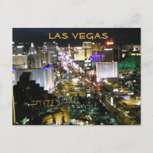 Las Vegas Boulevard at Night Postkarte