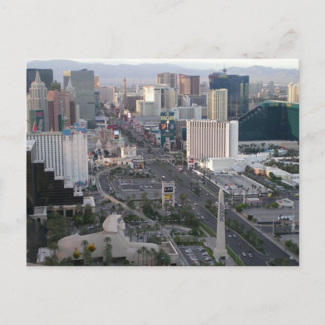 Las Vegas Boulevard Strip Postkarte (Vorderseite)