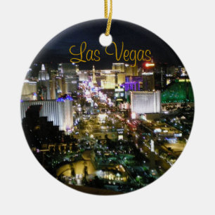Las- Vegas Boulevardnachtansicht Keramikornament