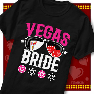 Las Vegas Braut Casino Süße Junggesellinnenparty T-Shirt