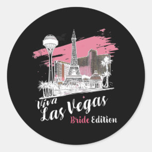 Las Vegas Braut Edition Las Vegas Feier Runder Aufkleber