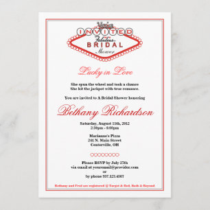Las Vegas Bridal Dusche Einladung