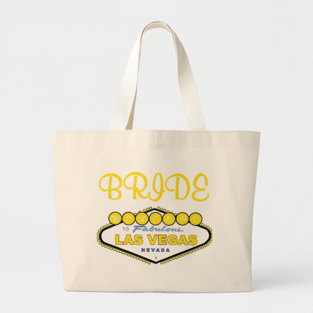 Las Vegas BRIDE Tote Bag Jumbo Stoffbeutel (Vorne)