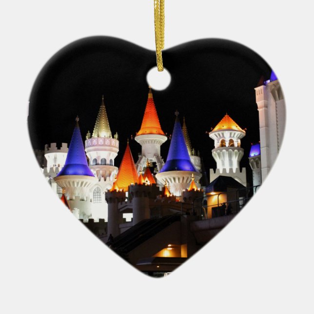 Las Vegas Burg Gaming Vegas City Keramik Ornament (Vorne)