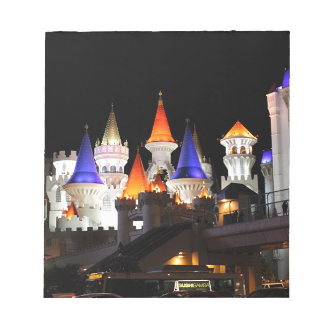 Las Vegas Burg Gaming Vegas City Notizblock (Vorderseite)