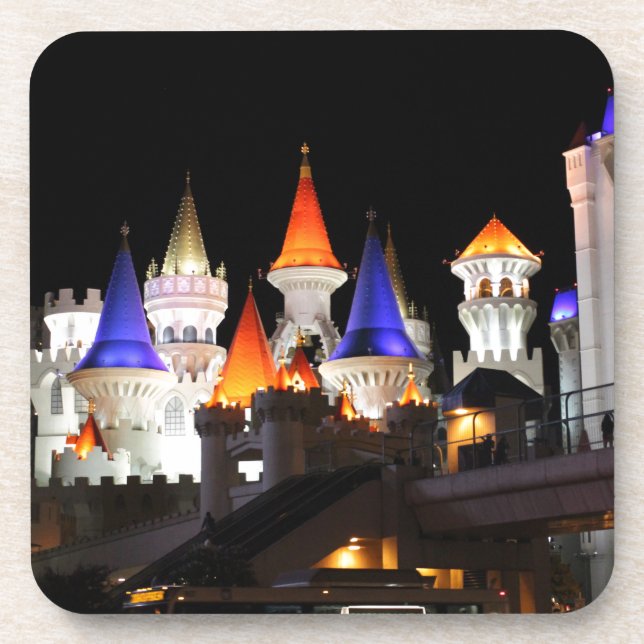 Las Vegas Burg Gaming Vegas City Untersetzer (Vorderseite)