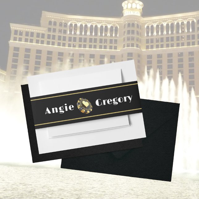 Las Vegas Casino Chip Black Gold Herzlich Willkomm Einladungsbanderole (Von Creator hochgeladen)