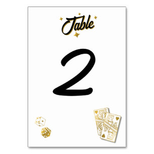 Las Vegas Casino Hochzeit in Urlaubsort Gold Tischnummer